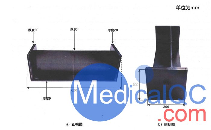 WEK-CTSIM校驗?zāi)ｓw,WEK-CTSIM激光校準(zhǔn)模體,激光燈QA模體結(jié)構(gòu)示意圖